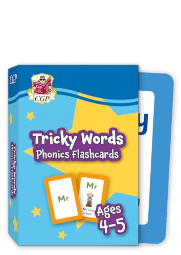 Tricky Words Phonics Flashcards for Ages 4-5 (Reception) (CGP Reception Activity Books and Cards)